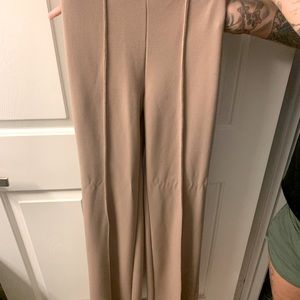 Dusty Rose, high waisted, work trousers